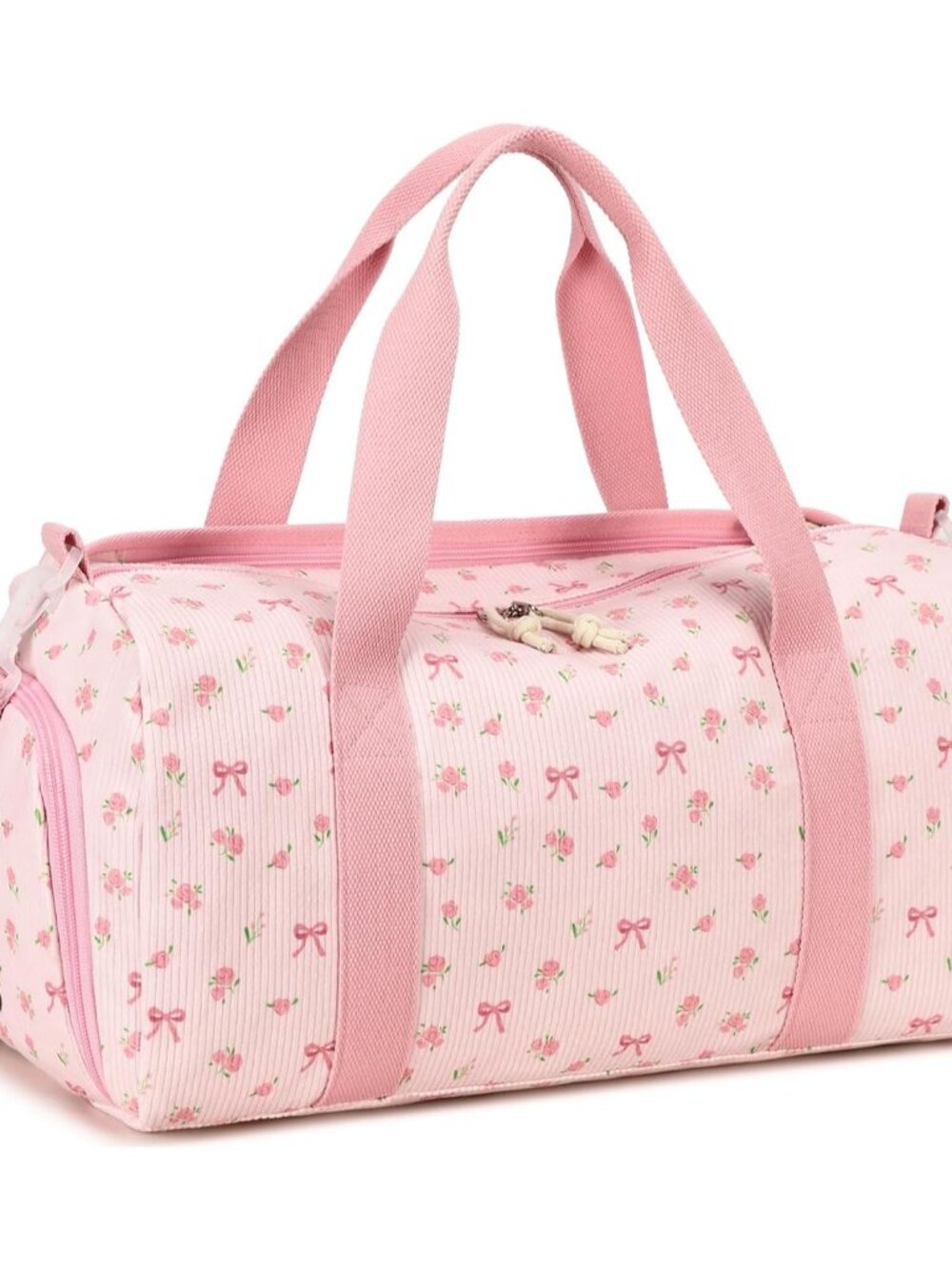Duffle Bag for Gym Sports Women Girls Workout Travel Bag Weekender with Shoe Com